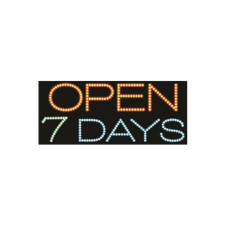 Cre8tion LED signs Open 7 Days 3, O0203, 23065 KK BB